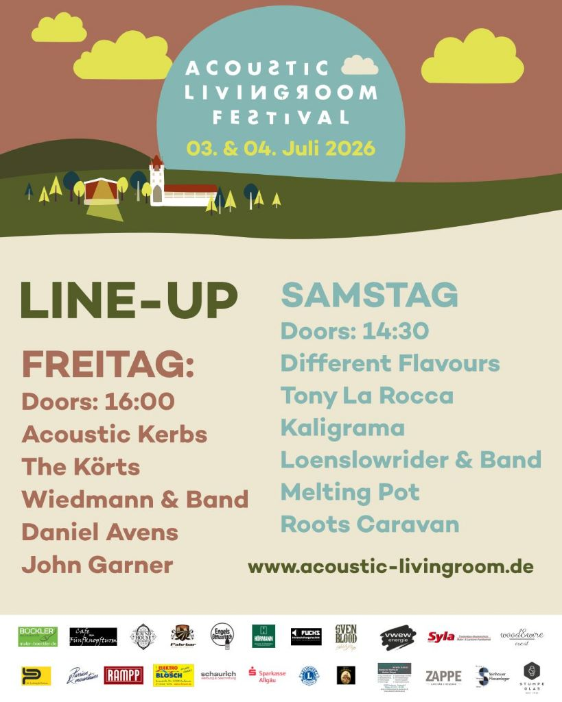 Acoustic Livingroom 2026 Running Order